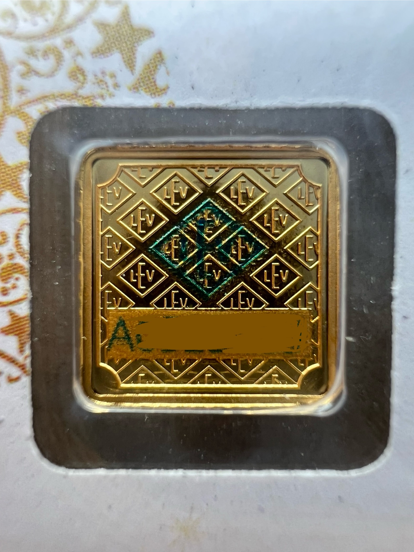 (SN523469) GEIGER Edelmetalle Christmas 1g 🇩🇪 Germany 2018 Gold Bar Emas 999.9