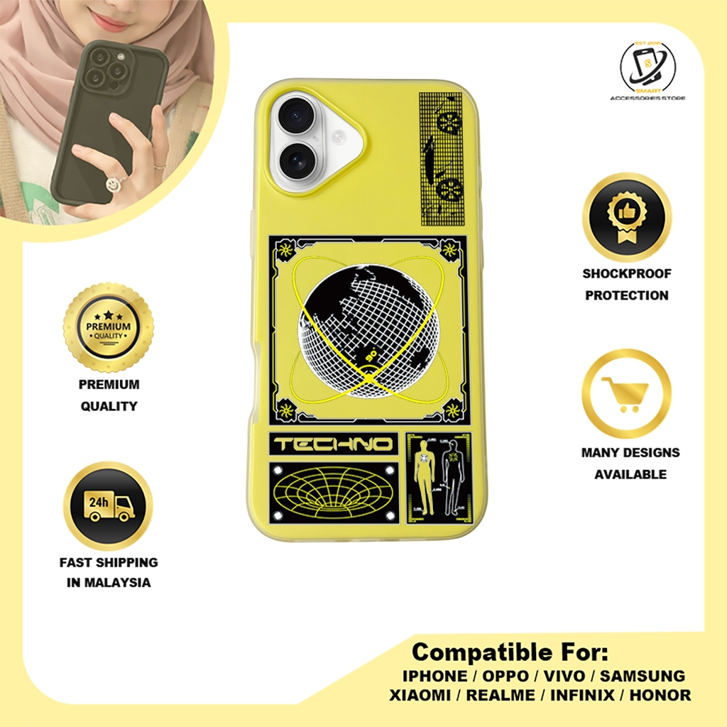 JELLY CASE PHONE FOR IPHONE - DESIGN TECHNO A