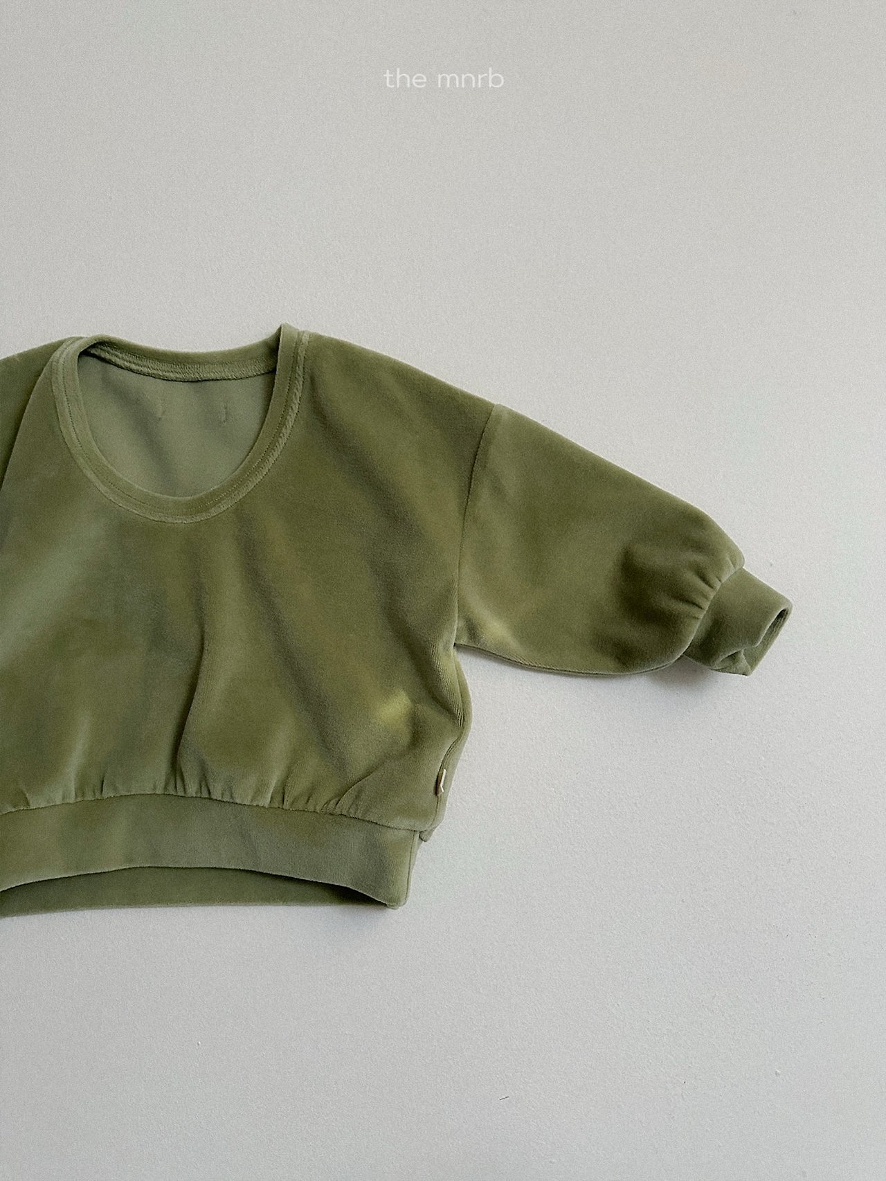 Mnirobe | Velour U-Neck Sweatshirt