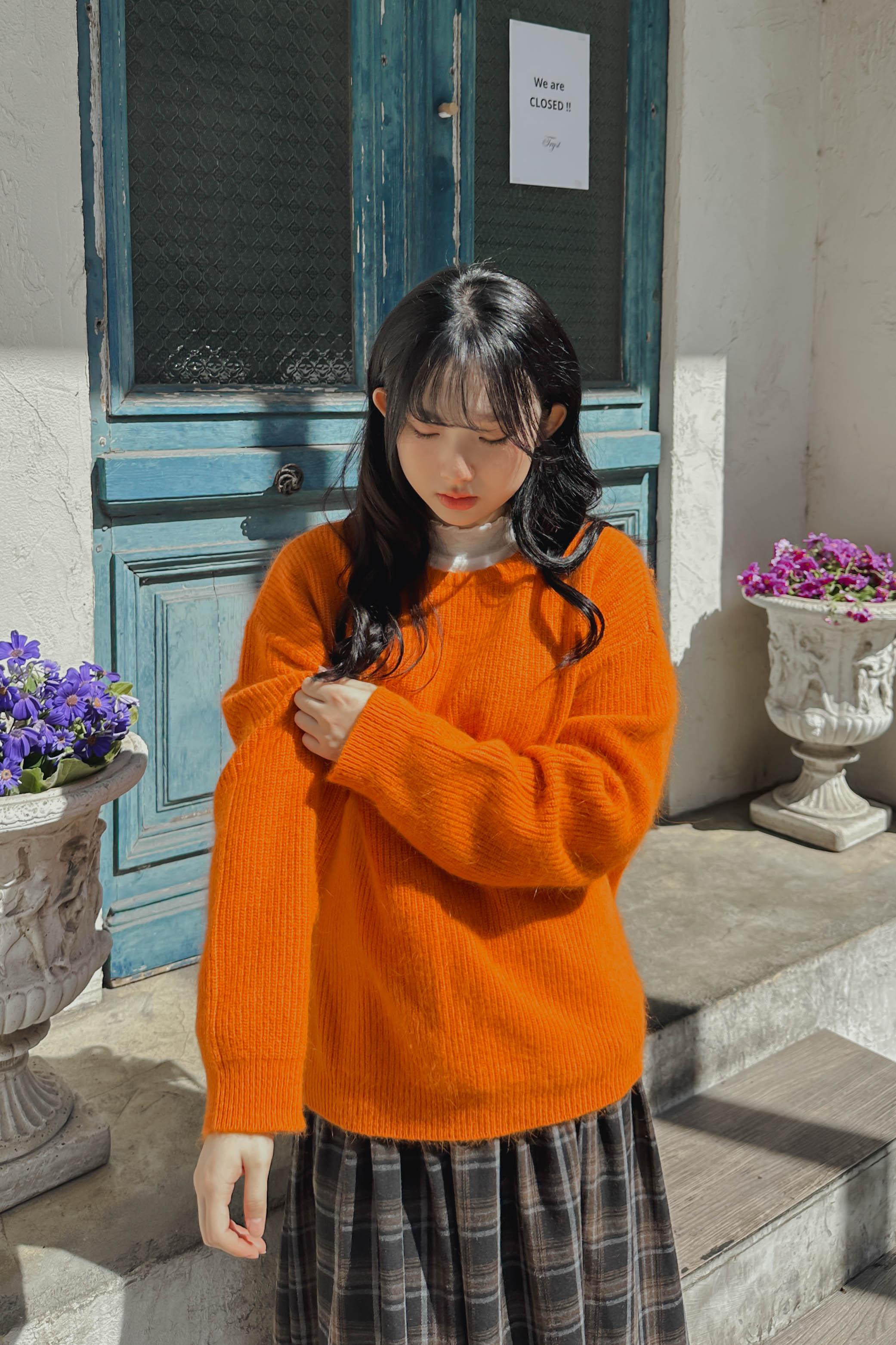 元氣少女圓領針織冷衫 (三色入)