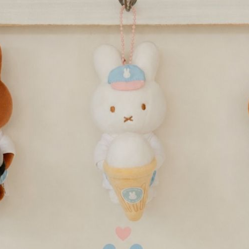 小菲兔店長醫療補助 [韓國直送] Miffy cafe Gyenongju慶州限定 冰淇淋店店員掛件 (Miffy/Melanie/Boris)