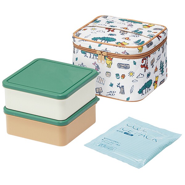 【⭐訂購⭐】 🇯🇵日本直送🌀#Skater #日本製 便當野餐盒x2 連保溫袋套裝 [付保冷劑]［4款選］ 🌀[PLAD-0217][260223]