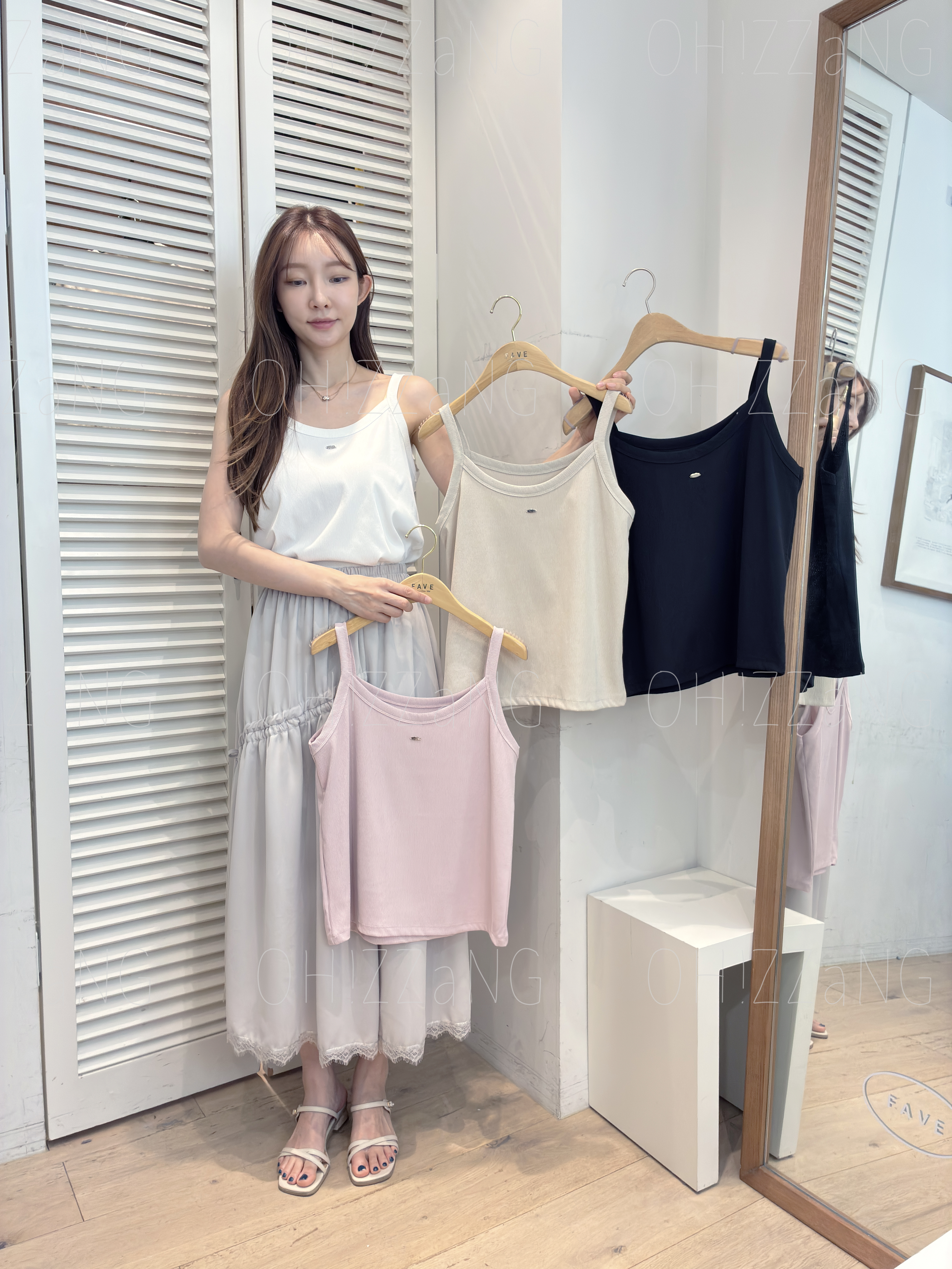 (買3件以上滿減優惠只能當1件）FV12_04 小銀牌機能布吊帶小背心 (4色)