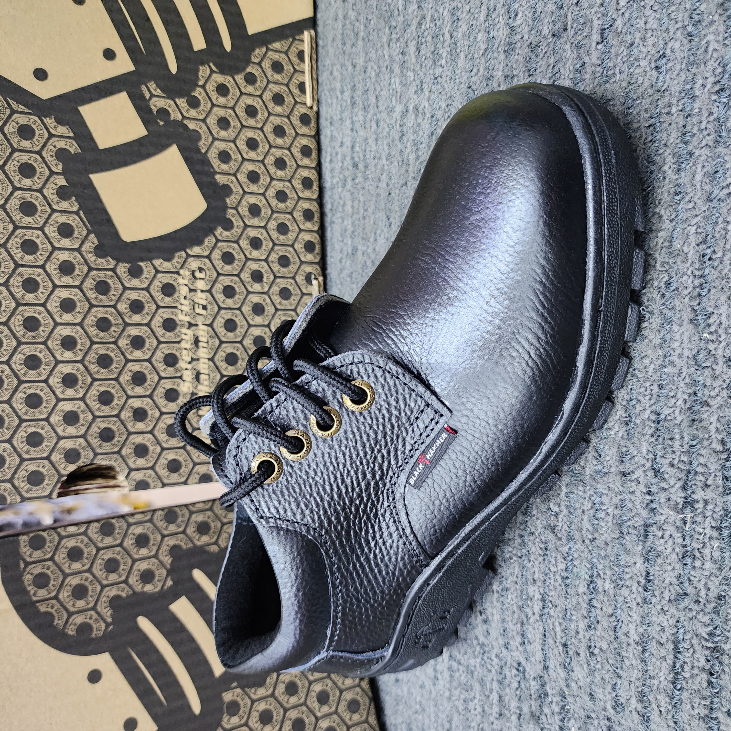 Black Hammer 2000 Series Low Cut Lace up Safety Shoes BH 2331 SIRIM DOSH Kasut Keselamatan