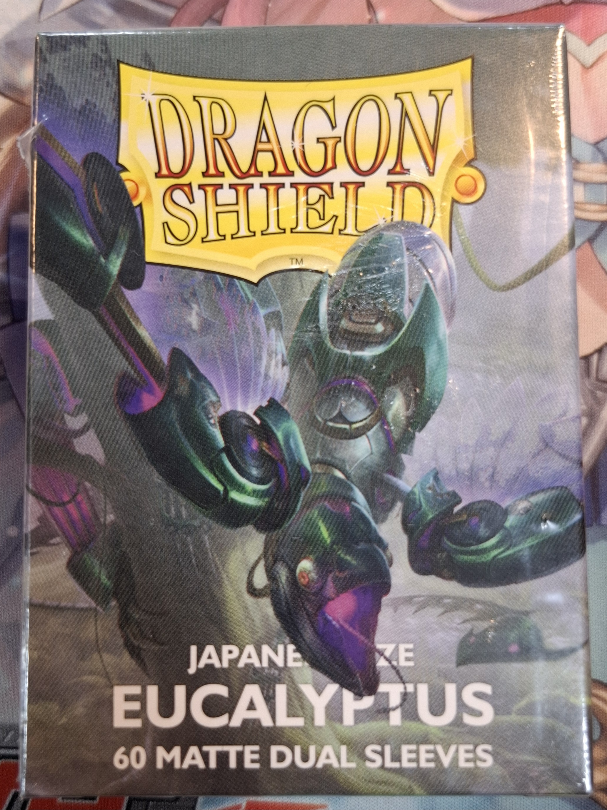 龍盾日版尺寸尤加利色60張霧面雙層卡套 EUCALYPTUS