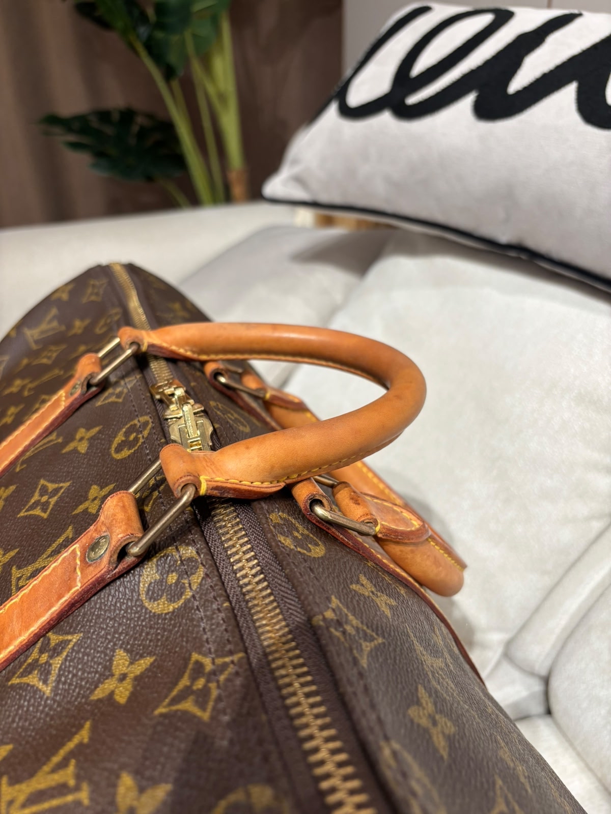 LV Keepall 45 Monogram 100%Authentic,85%new  