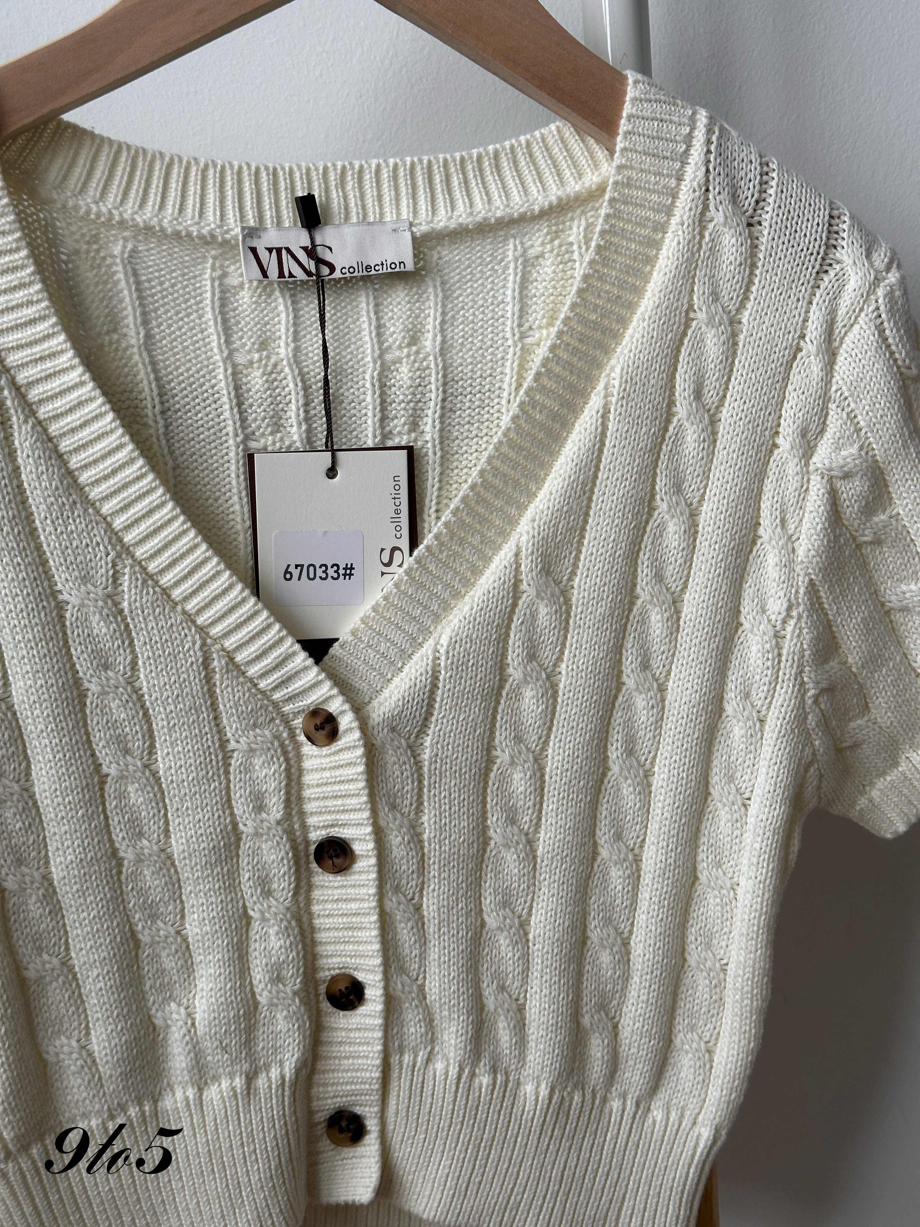 T4199 V Neck Crop Cardigan - 4 Colors 