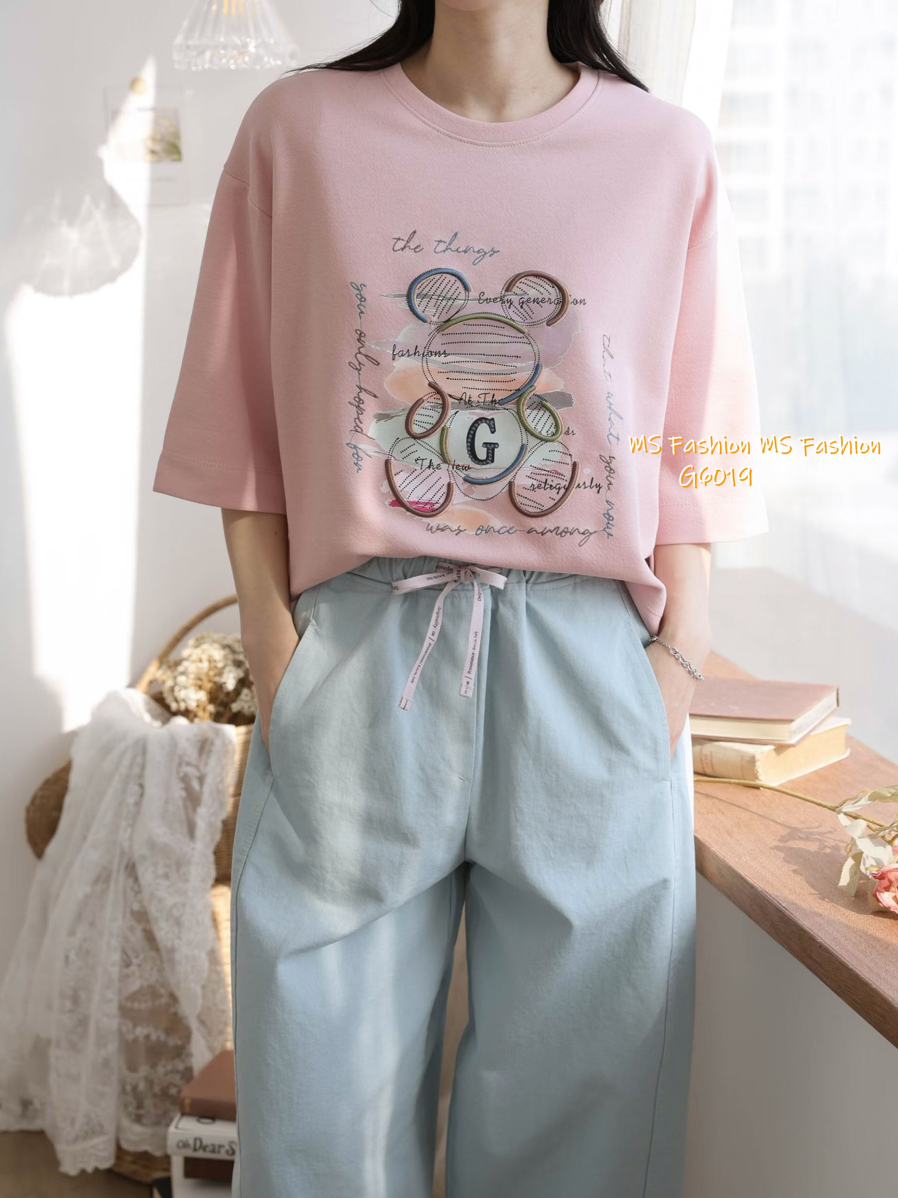 G6019 韓國🇰🇷靚料靚print top