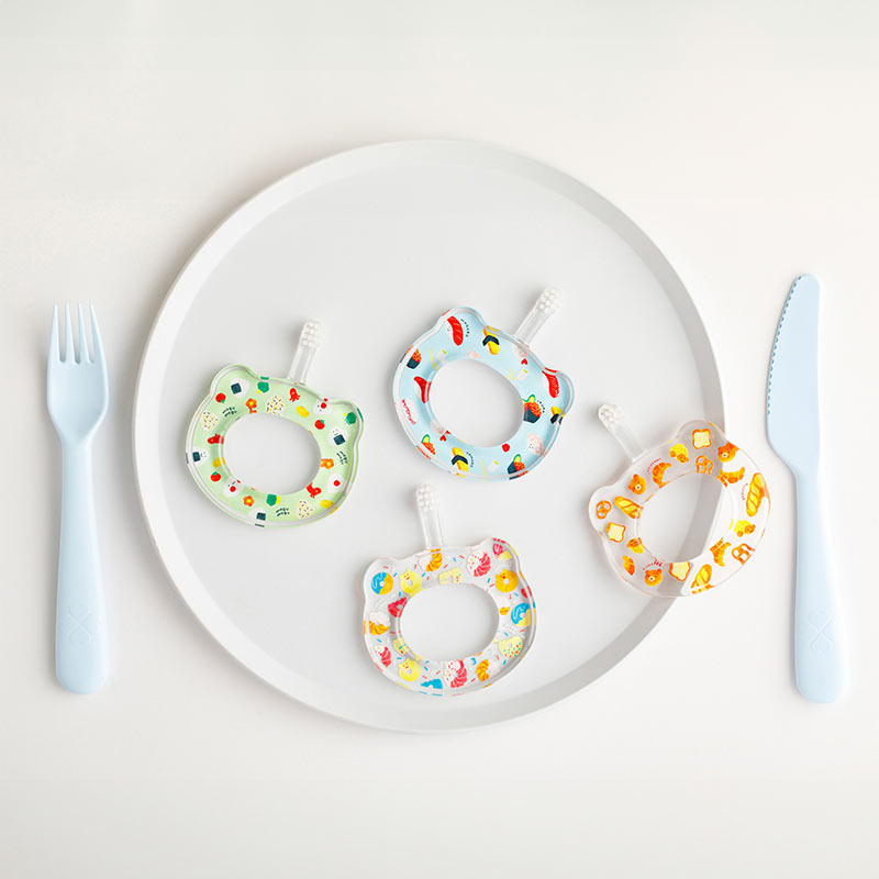 🇯🇵預訂 日本直送🇯🇵HAMICO甜甜圈圖案嬰兒環形牙刷5m+