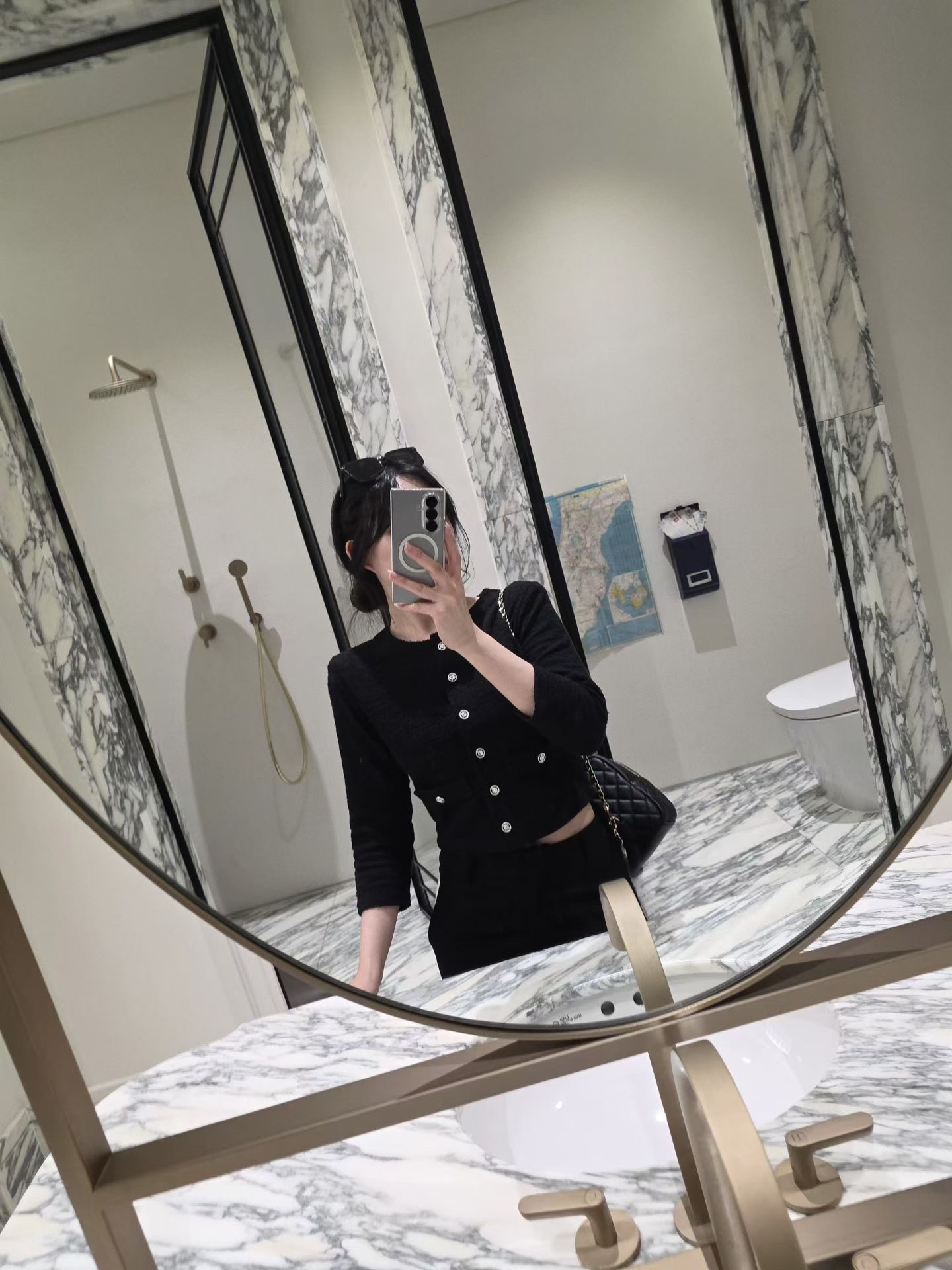♥︎Classy縷空閃石扣Tweed外套