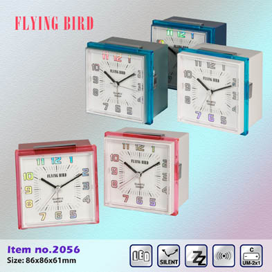 飛鳥重鬧有燈座檯鬧鐘2056