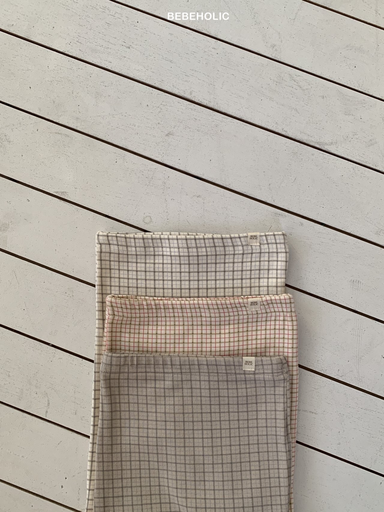 🌸預訂 韓國直送🌸🇰🇷BEBEHOLIC三色格紋包腳褲