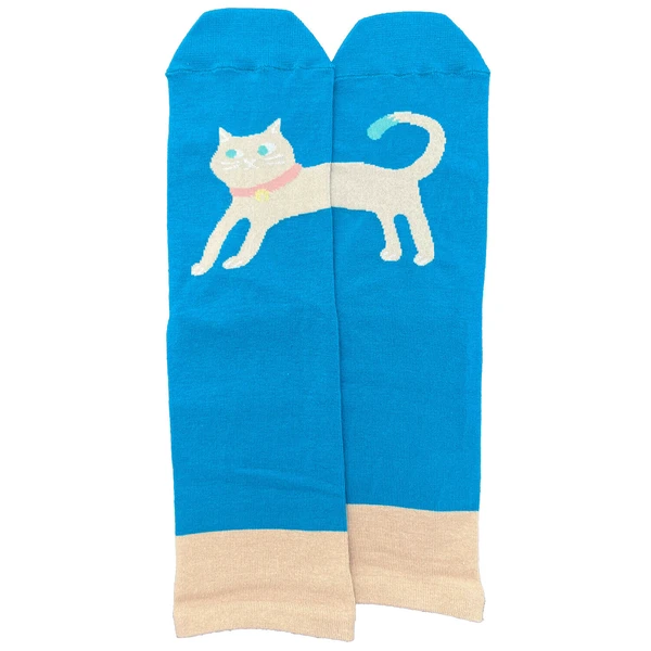 【日本製】人氣拼合完整貓貓抗菌防臭襪