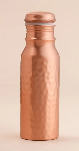 Isha Life-  印度純銅水壺 350ml (小鎚紋) India Pure Copper Bottle (Hammered)