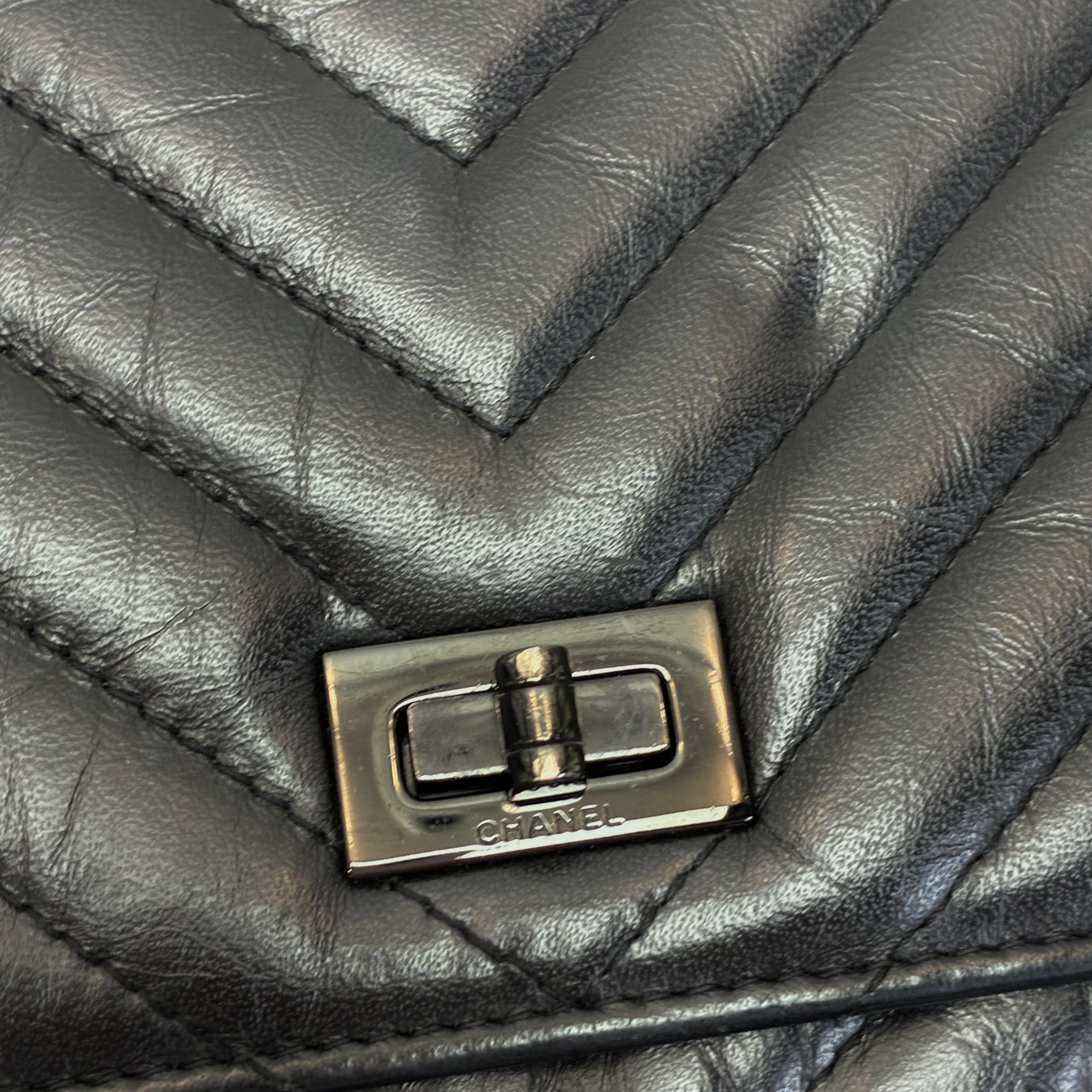 Chanel 2.55 WOC so black V紋