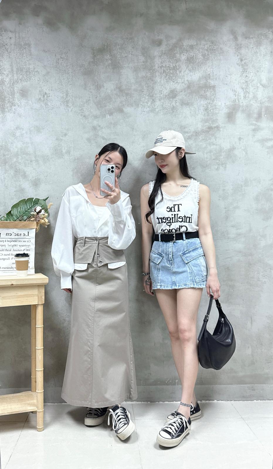 E17 喱士ruffle 邊背心