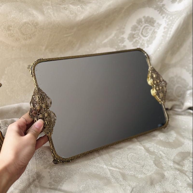 Vintage c.a. 1940-50s Made in England Regent of London Mirror Tray Vanity Tray- 20 x 30cm (MT2496)