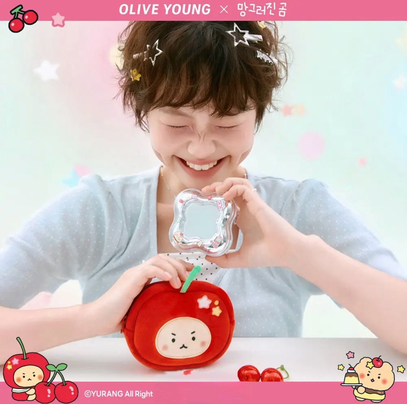 🇰🇷韓國Etude House 水滴氣墊套裝+送替換裝 +送mangomee櫻桃造型化妝袋鑰匙扣