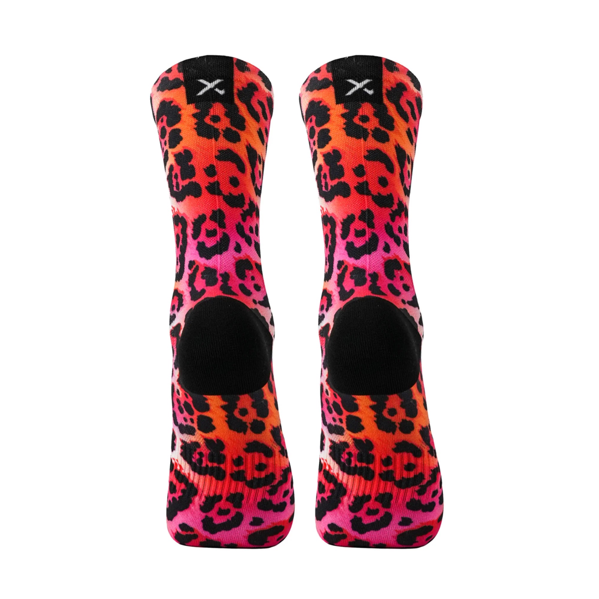 Sox Electric Leopard Pink Crew Socks