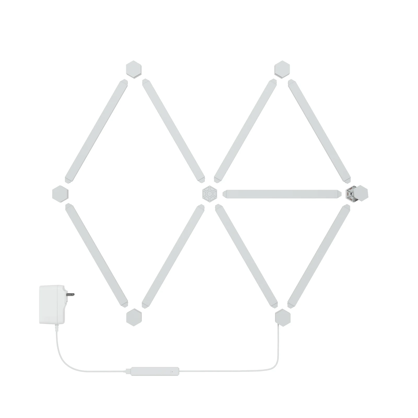 [原裝香港行貨| 2年保養] Nanoleaf Lines 60 度 智能燈條入門套件 - 9支裝 Lines 60 Degrees Starter Kit- 9 Panels NL59-K-0002LW-9PK-UK