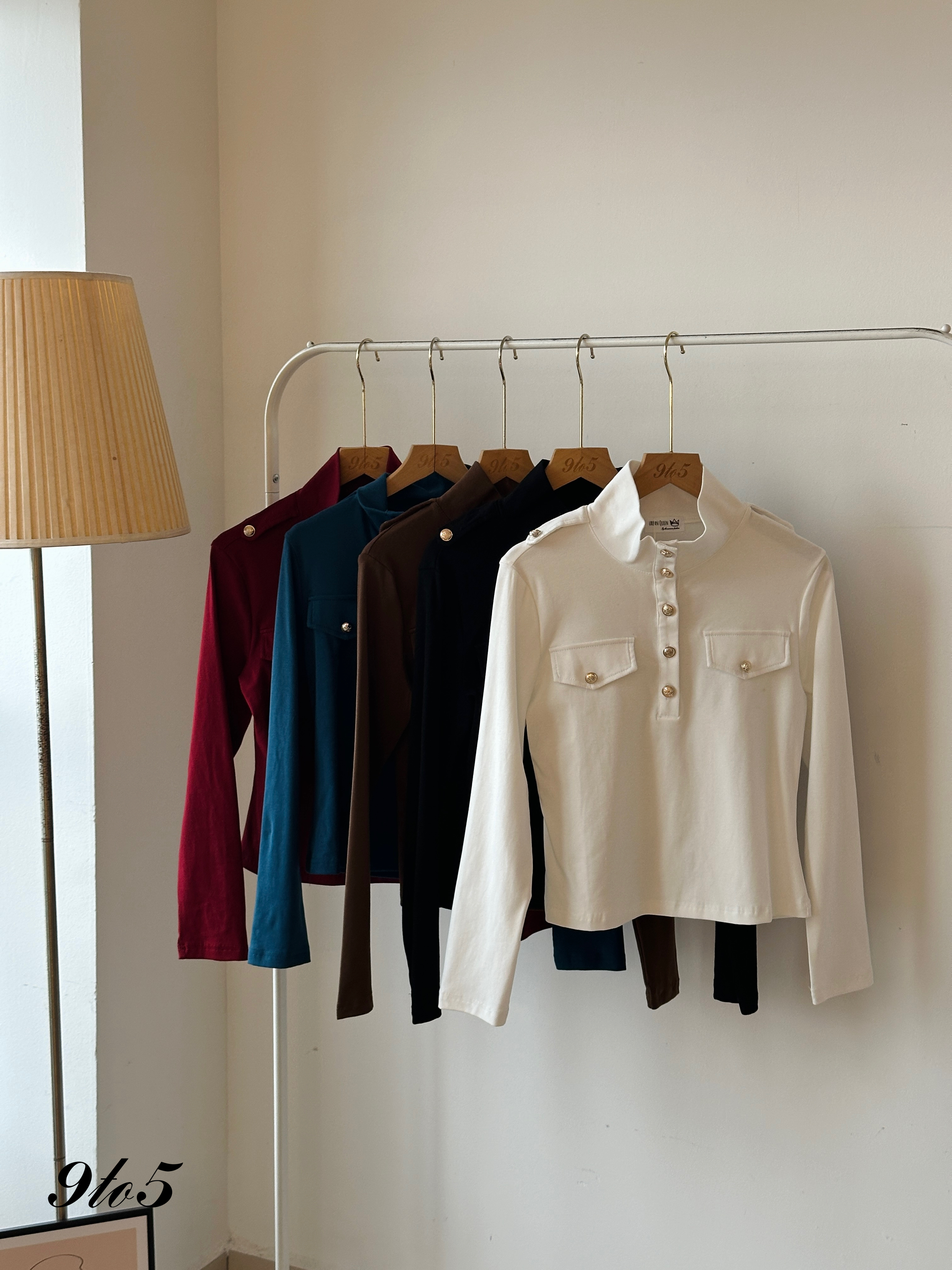 T3935 Mock Neck Top - 5 Colors