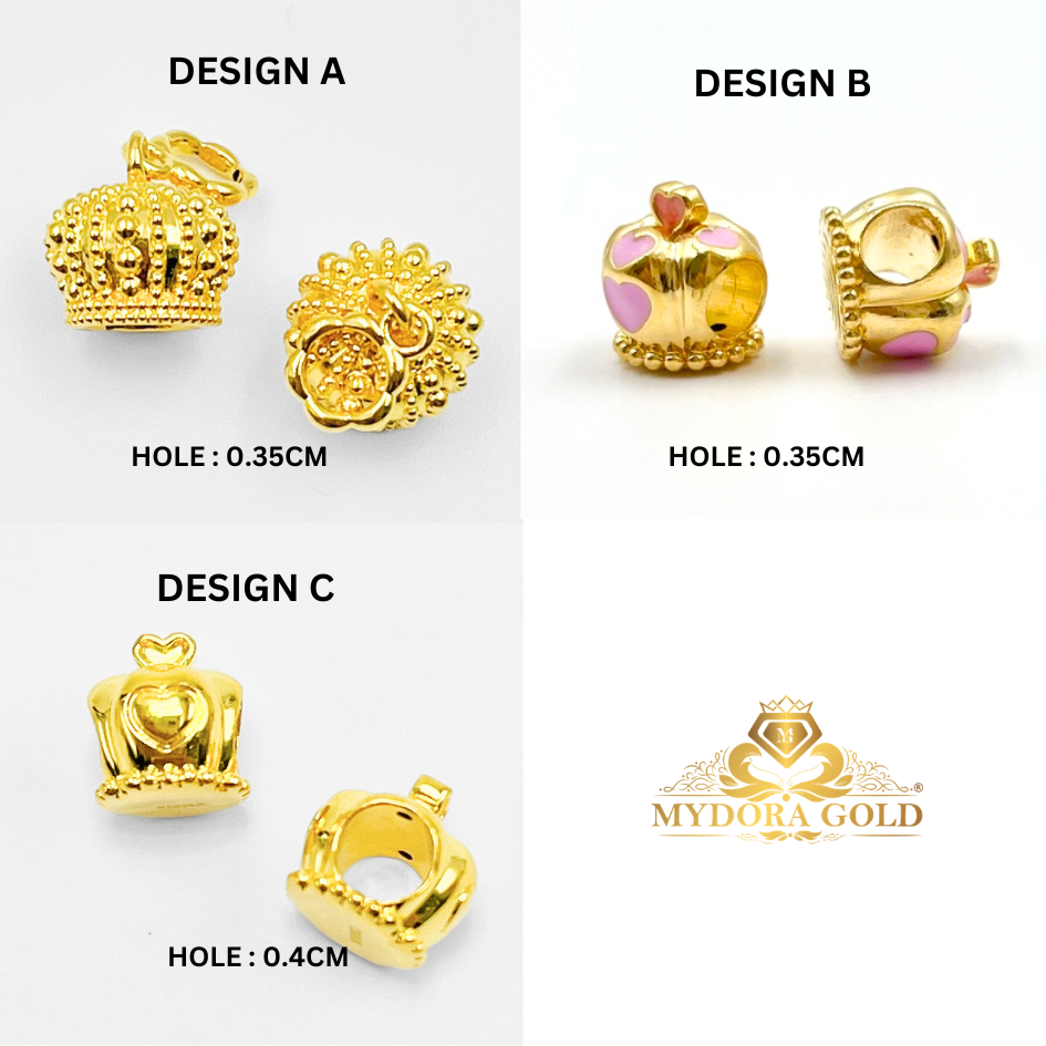 MYDORA Charm Bead Crown Series (5G) I EMAS 916/22K