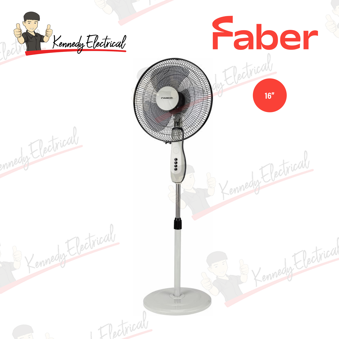 Faber 16" Viento Stand Fan (FSF 1643WH)