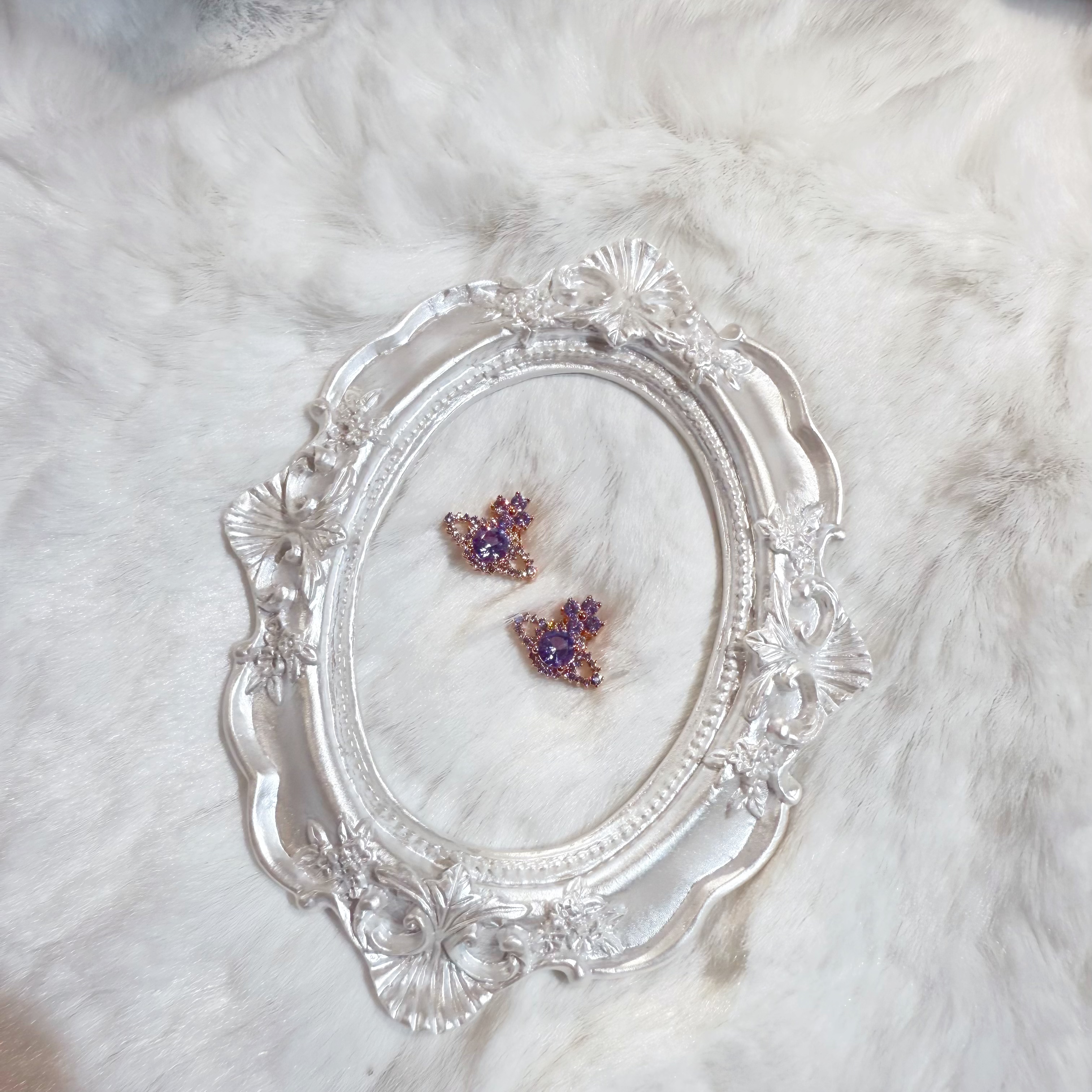 VW Valentina earrings purple/g