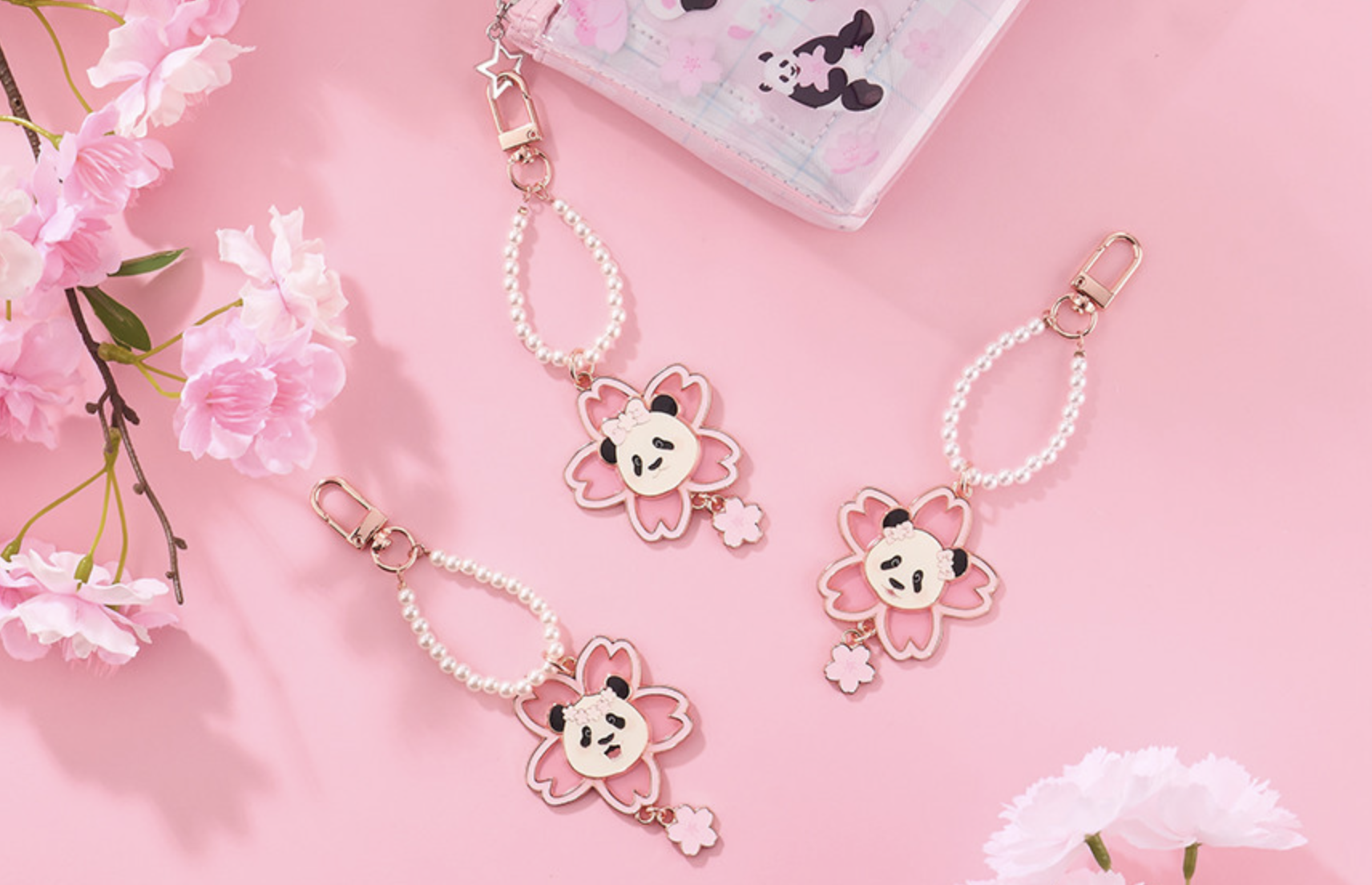 📦訂購 韓國代購 愛寶樂園 Everland Bao Family 寶家族 櫻花系列 鎖匙扣