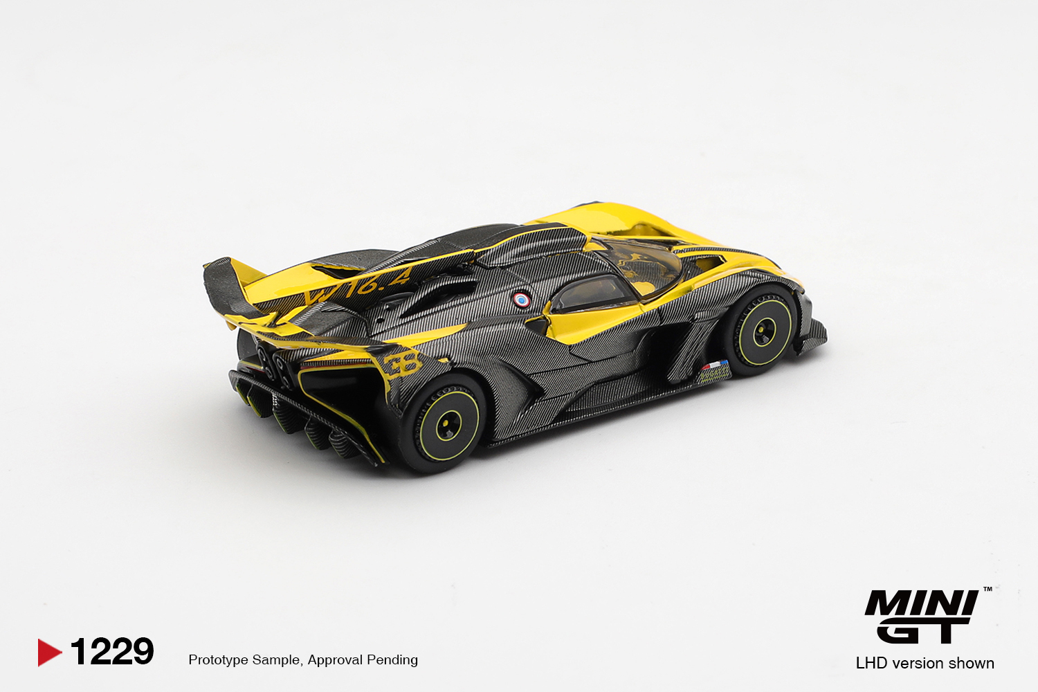 Mini GT 1/64 Bugatti Bolide Yellow - MGT01229-L