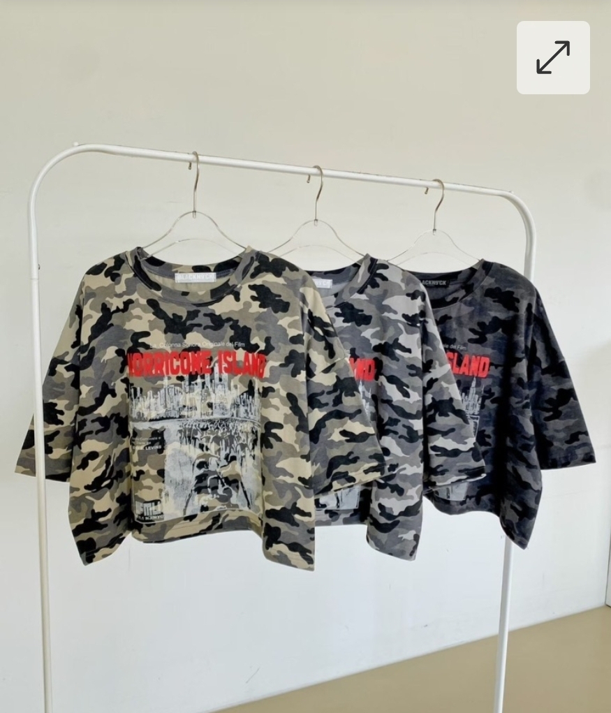 $90件 2件或以上$80件 .韓國春季迷彩軍旅圖案短袖T恤