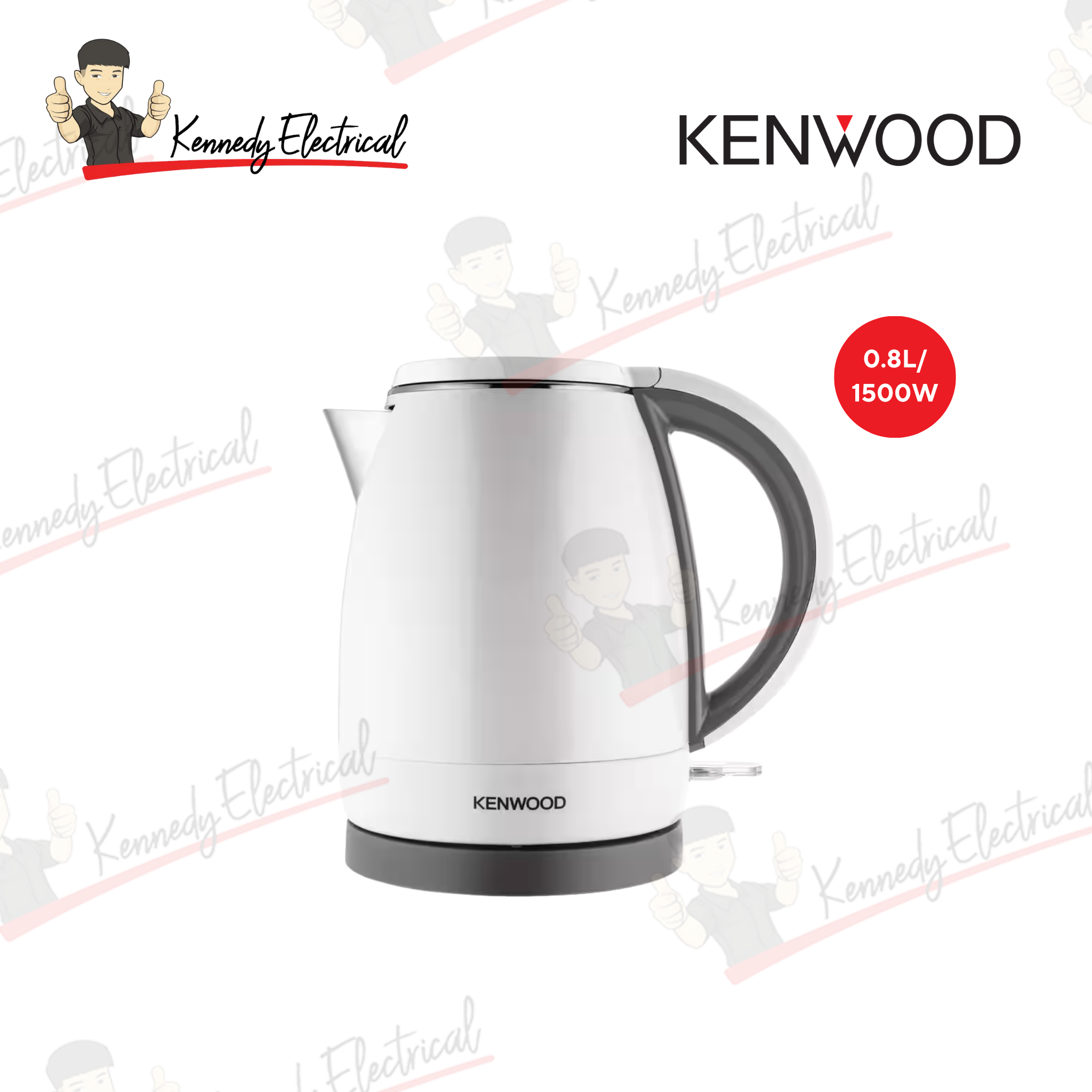 Kenwood 0.8L 1500W Cool Touch Electric Kettle White (ZJM02.A0WH)