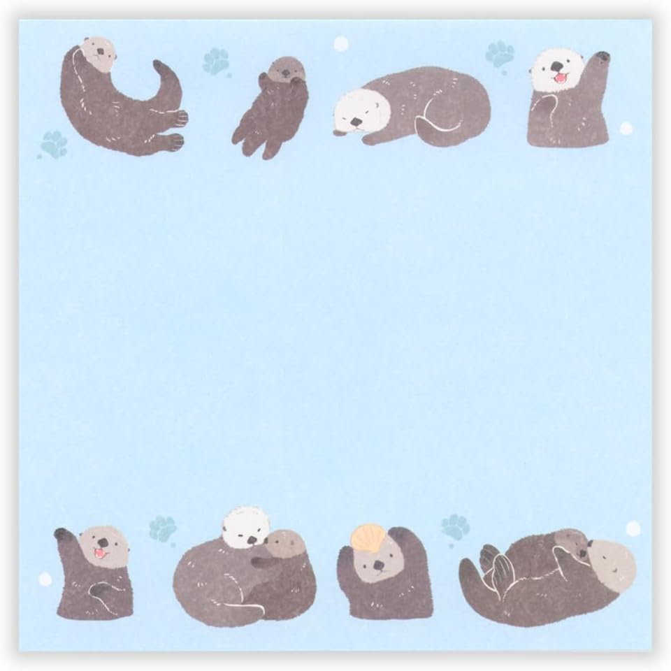 現貨｜ZOOm in Animals 海獺 日本製 便條紙 Memo Notepad (5424416)