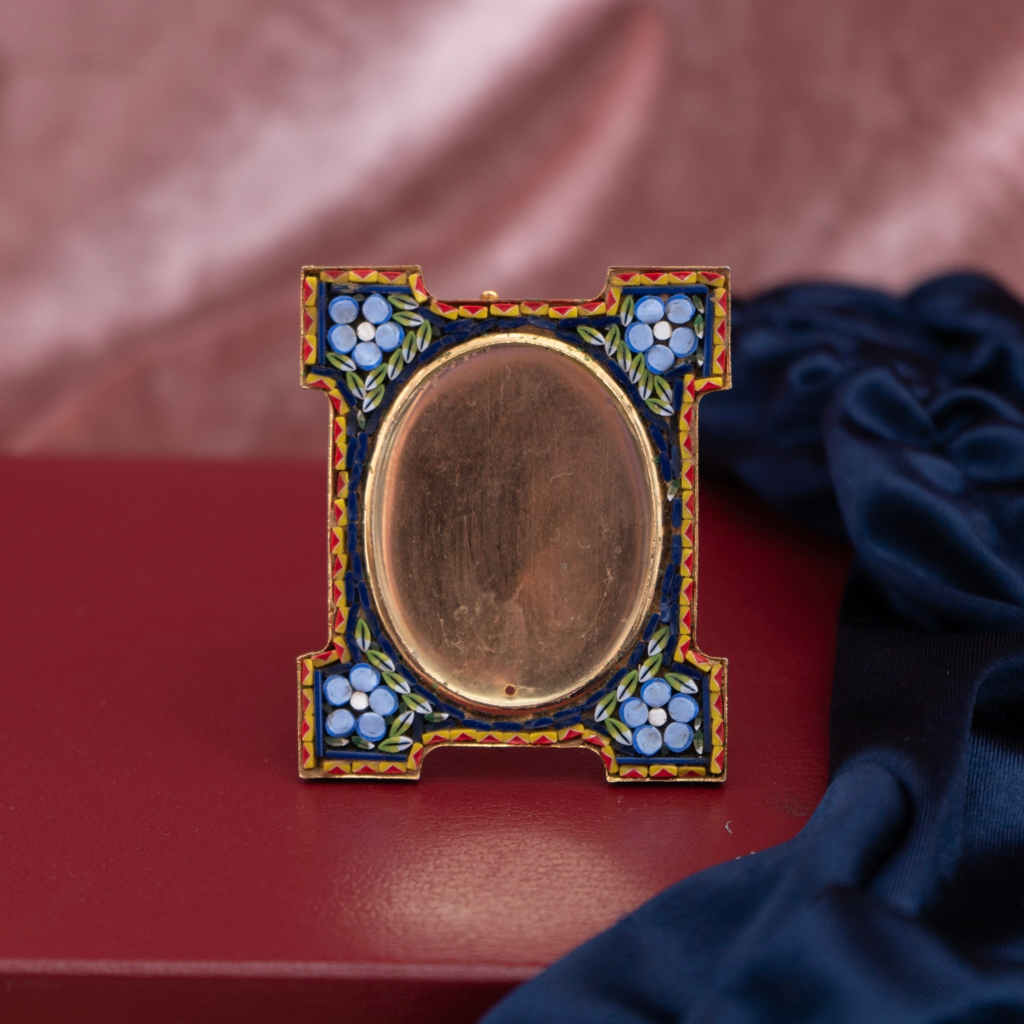 Vintage Italian Handcrafted Murano Glass Mosaic Small Mosaic Frame (MZ009)
