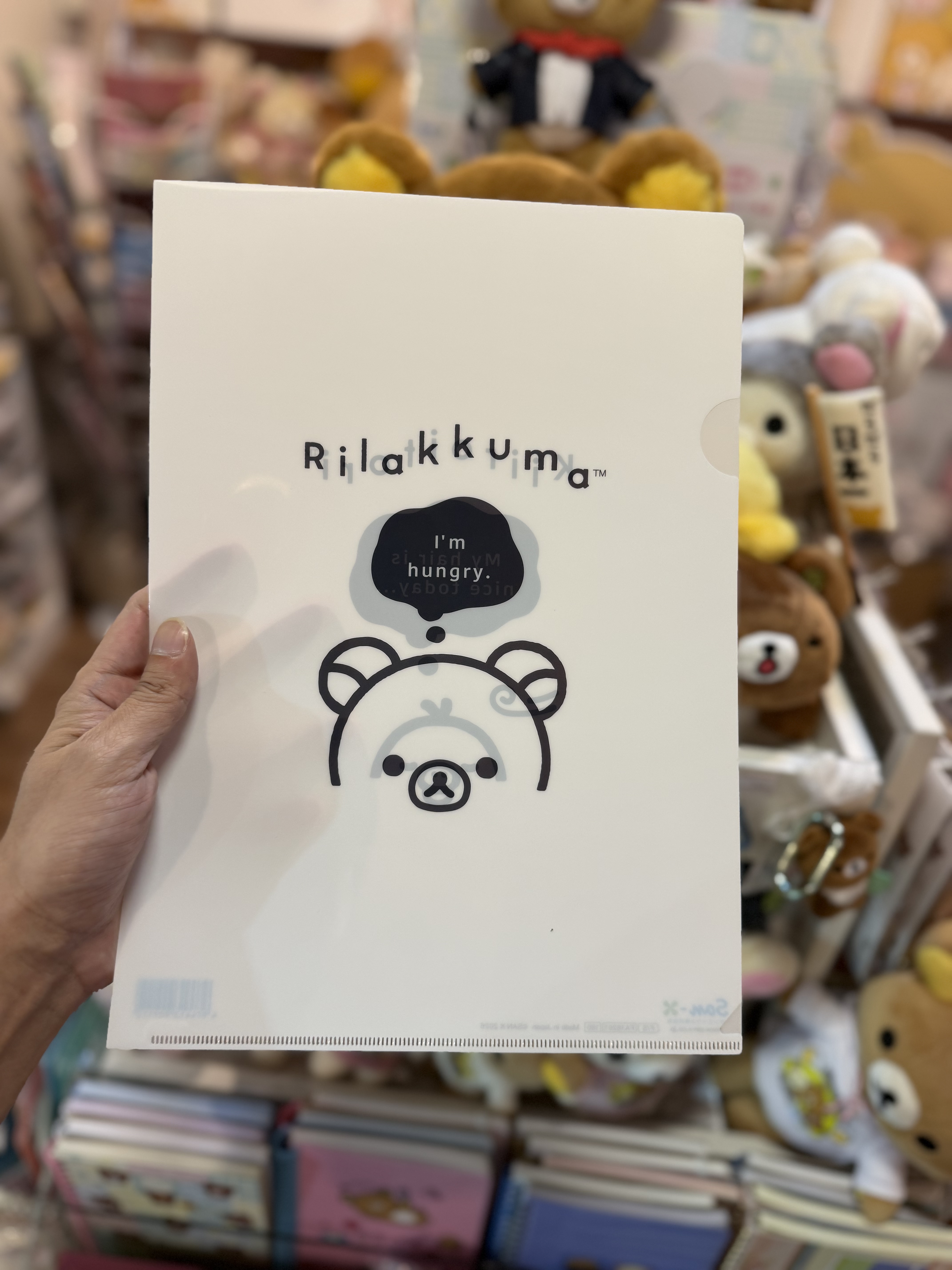 《現貨》全新Rilakkuma黑白造型A4 file