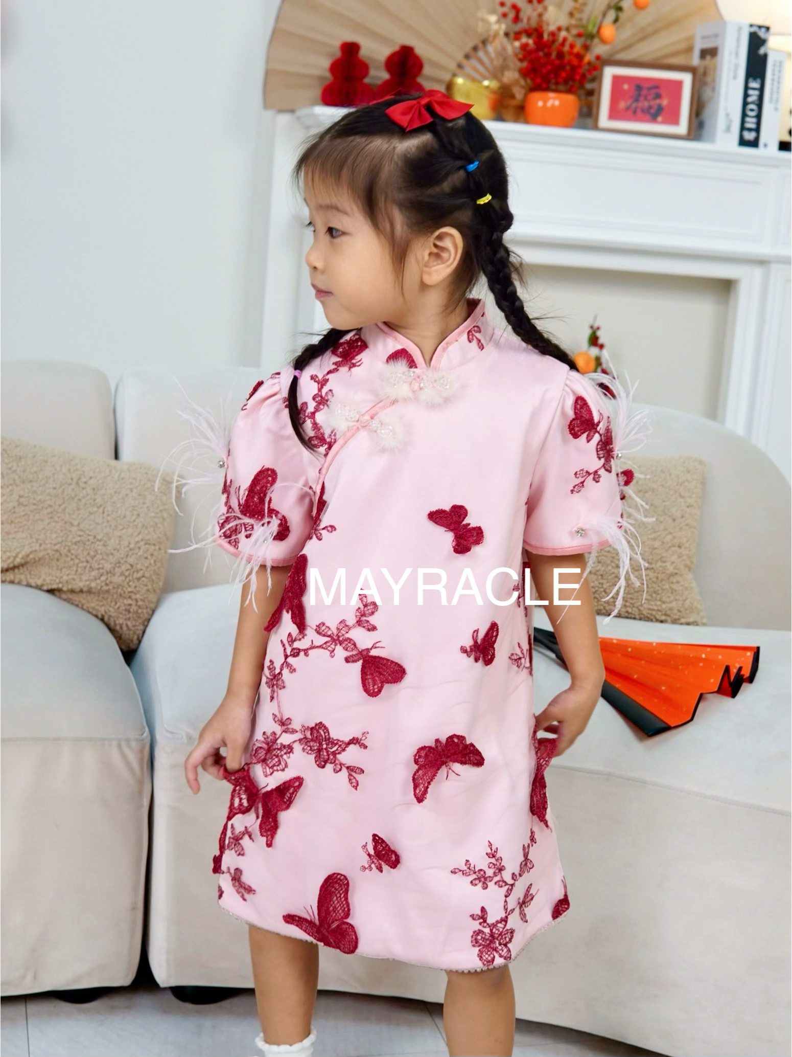 [PRE-ORDER] CNY 2027 Butterfly (蝶) Girl Cheongsam