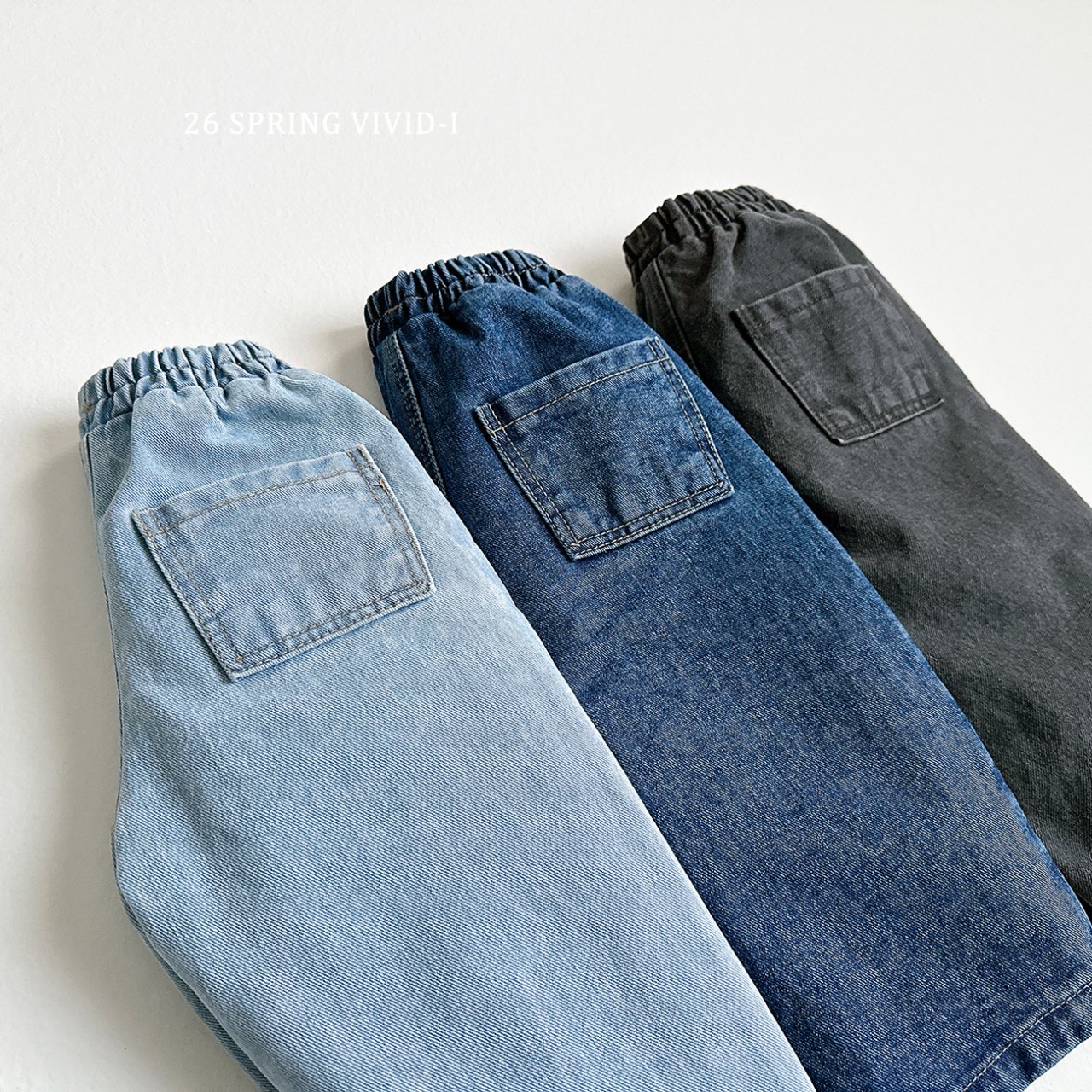 部分現貨🌸預訂 韓國直送🌸🇰🇷VIVIDI三色日常寬鬆闊腳牛仔褲