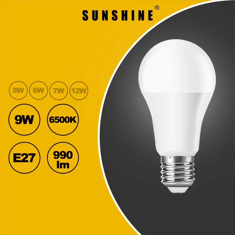 LGT-9E/(E27)(B22)/LED9W黃/白光球膽