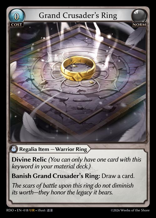 Grand Crusader’s Ring / RDO-018 (UR)