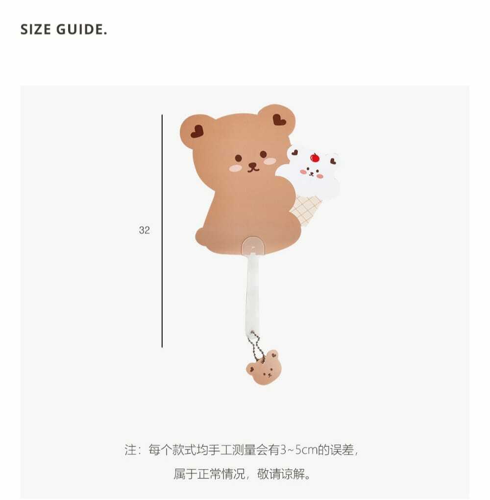 dot to dot 雪糕小熊手搖扇