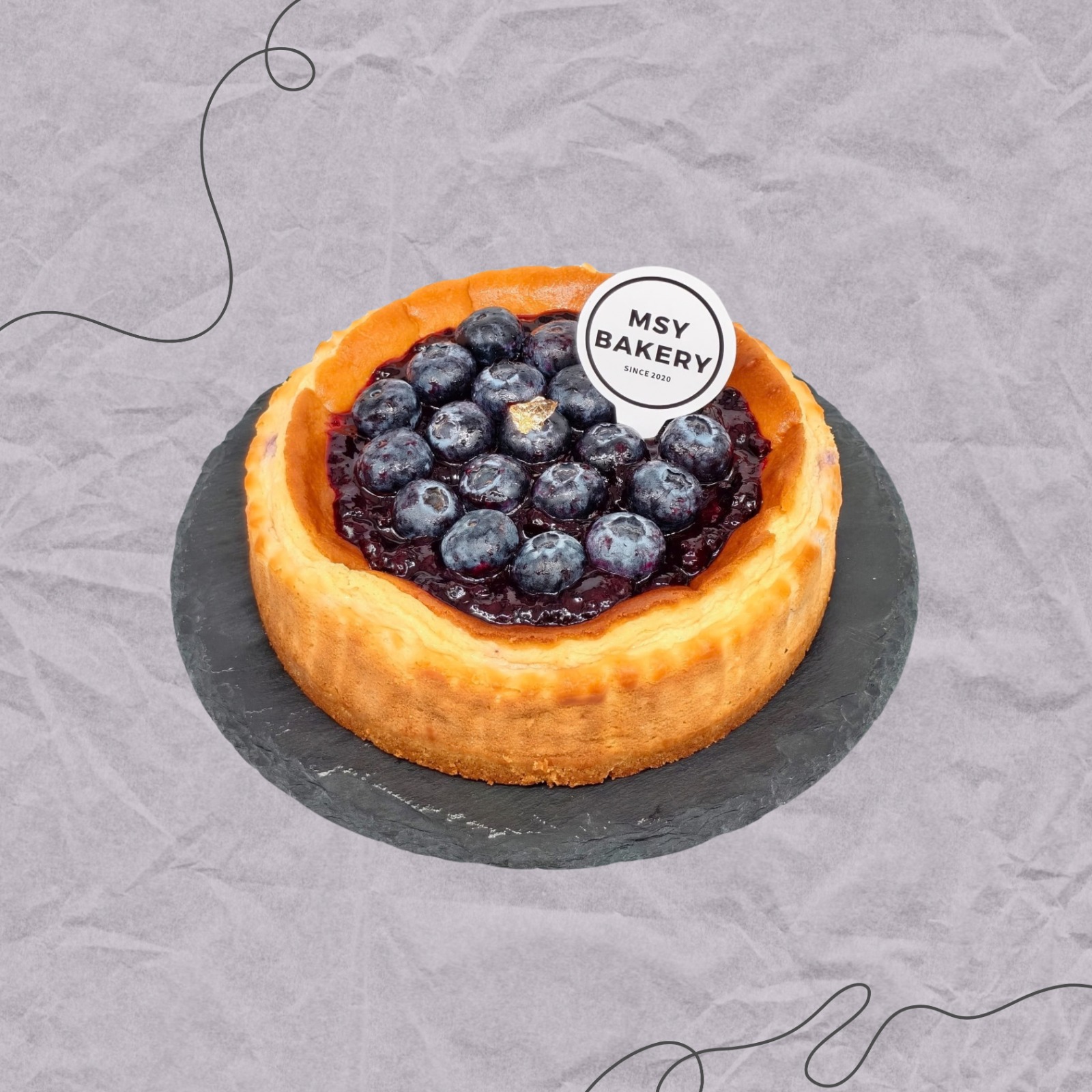 Blueberry New York Cheese cake 5寸 (美式藍莓芝士餅)