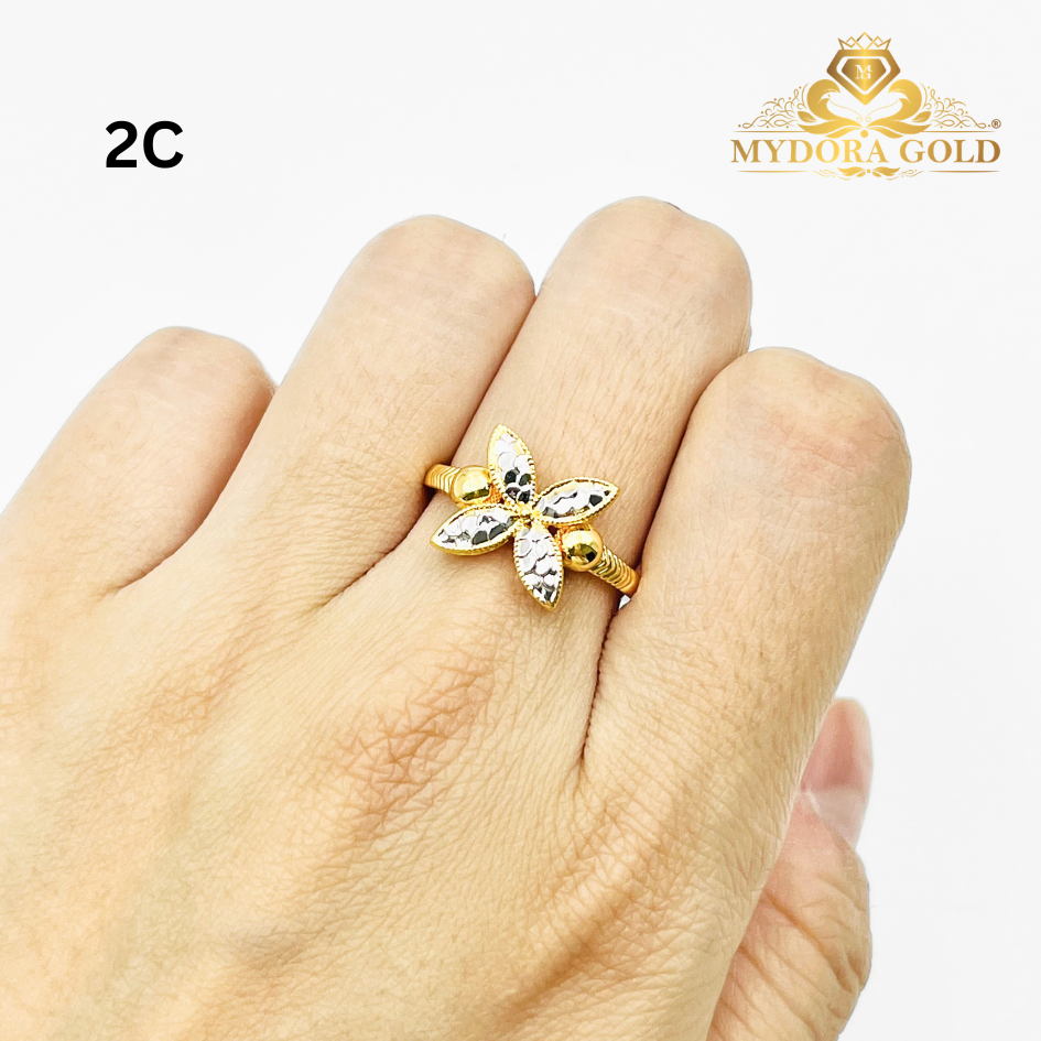 MYDORA Cincin Bunga Marissa (5G) l EMAS 916/22K