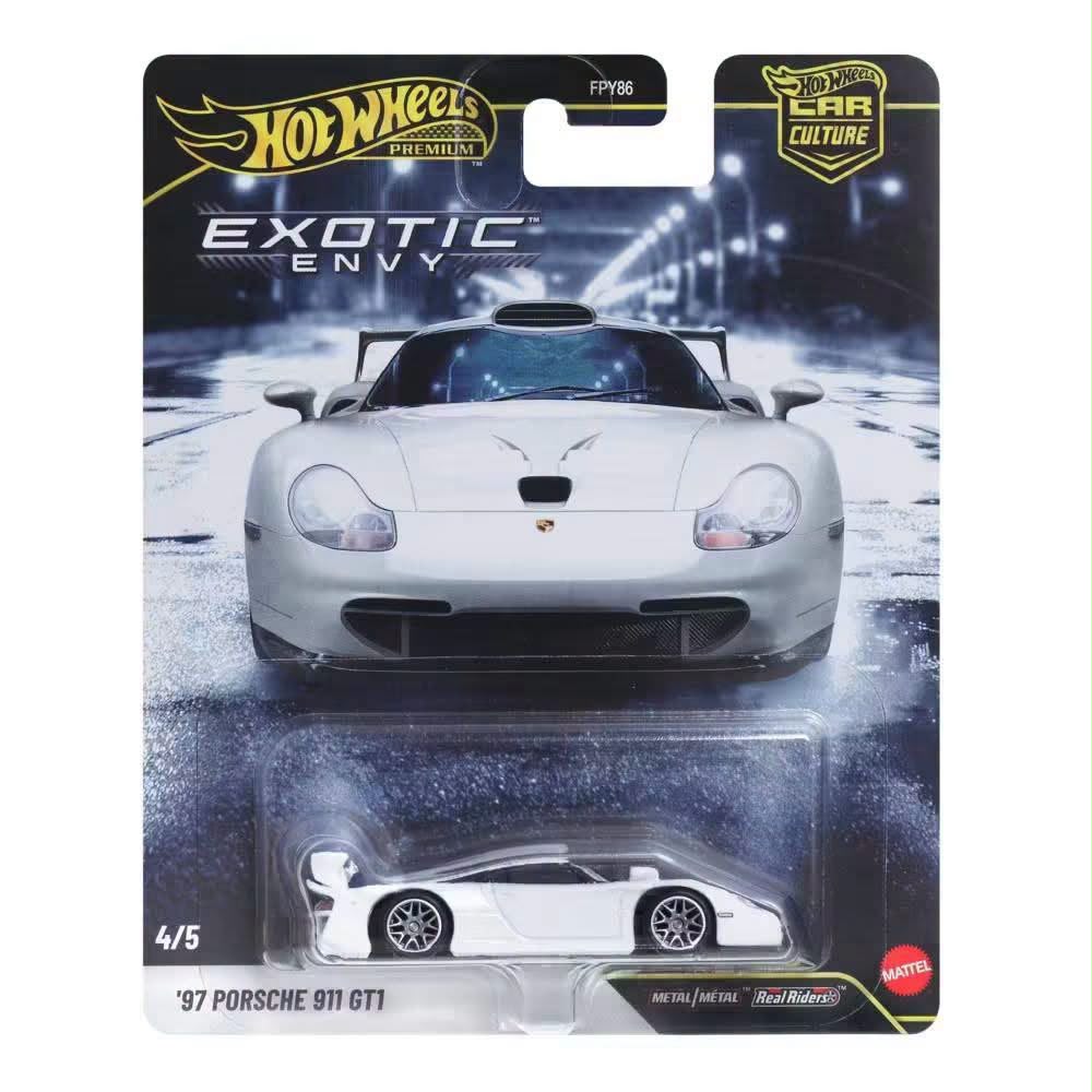 【預訂 Pre-Order】 Hot Wheels Car Culture 2027 Exotic Envy Set of 5:  Pagani Zonda C12 / Ferrari F40 /  Bugatti EB110 / Porsche 911 GT1 / Dodge Viper RT