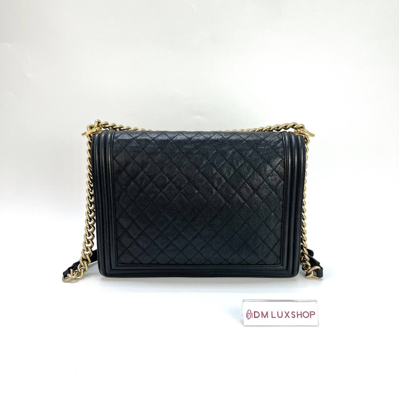 Chanel Black Caviar Large Boy GHW (Serial 23, Y: 2017)