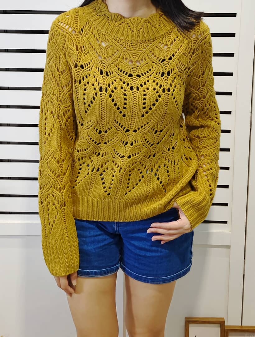 S352 Hollow Kintted Sweater 