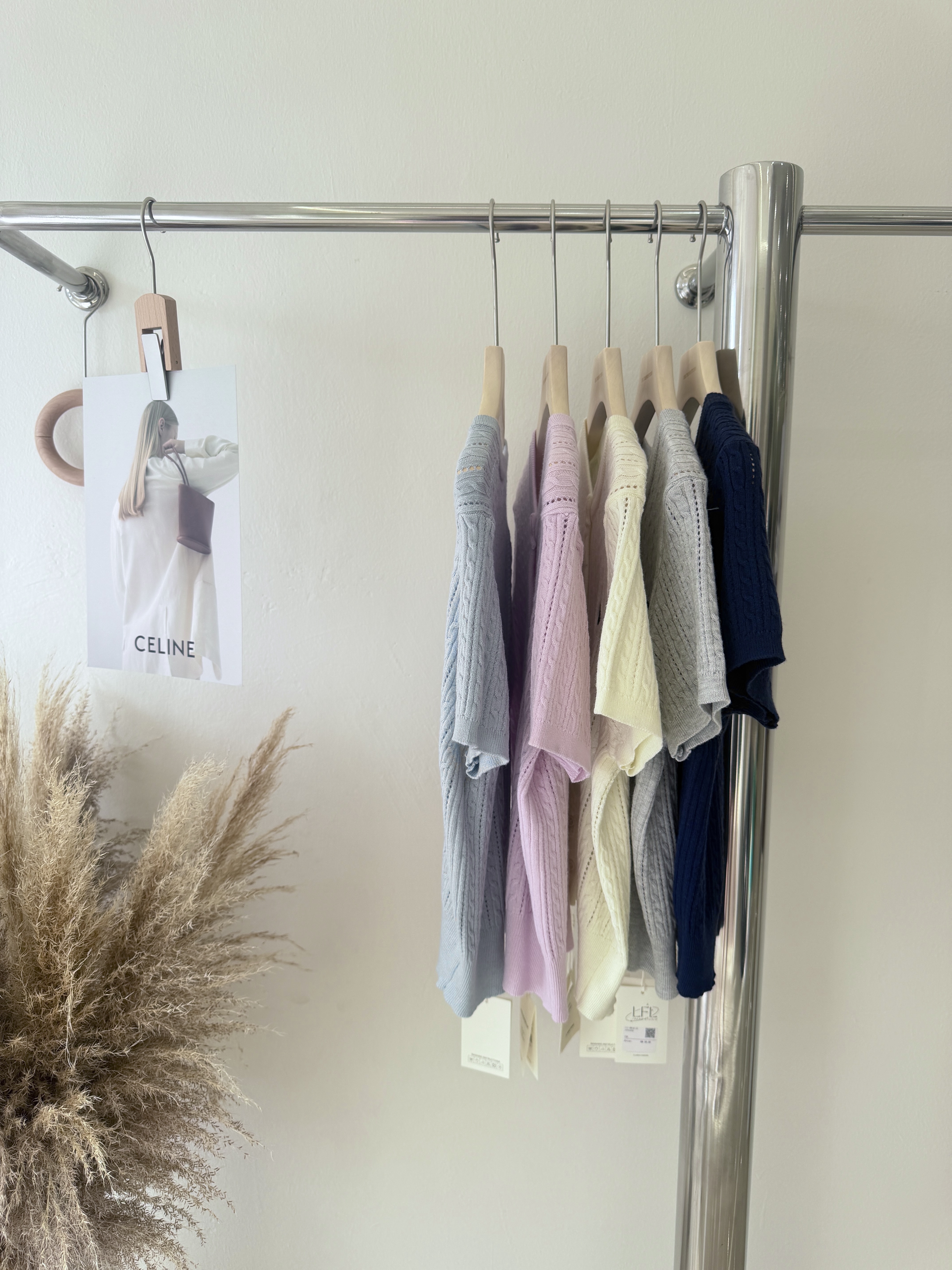 6743 爆款爱心纽扣针织短袖