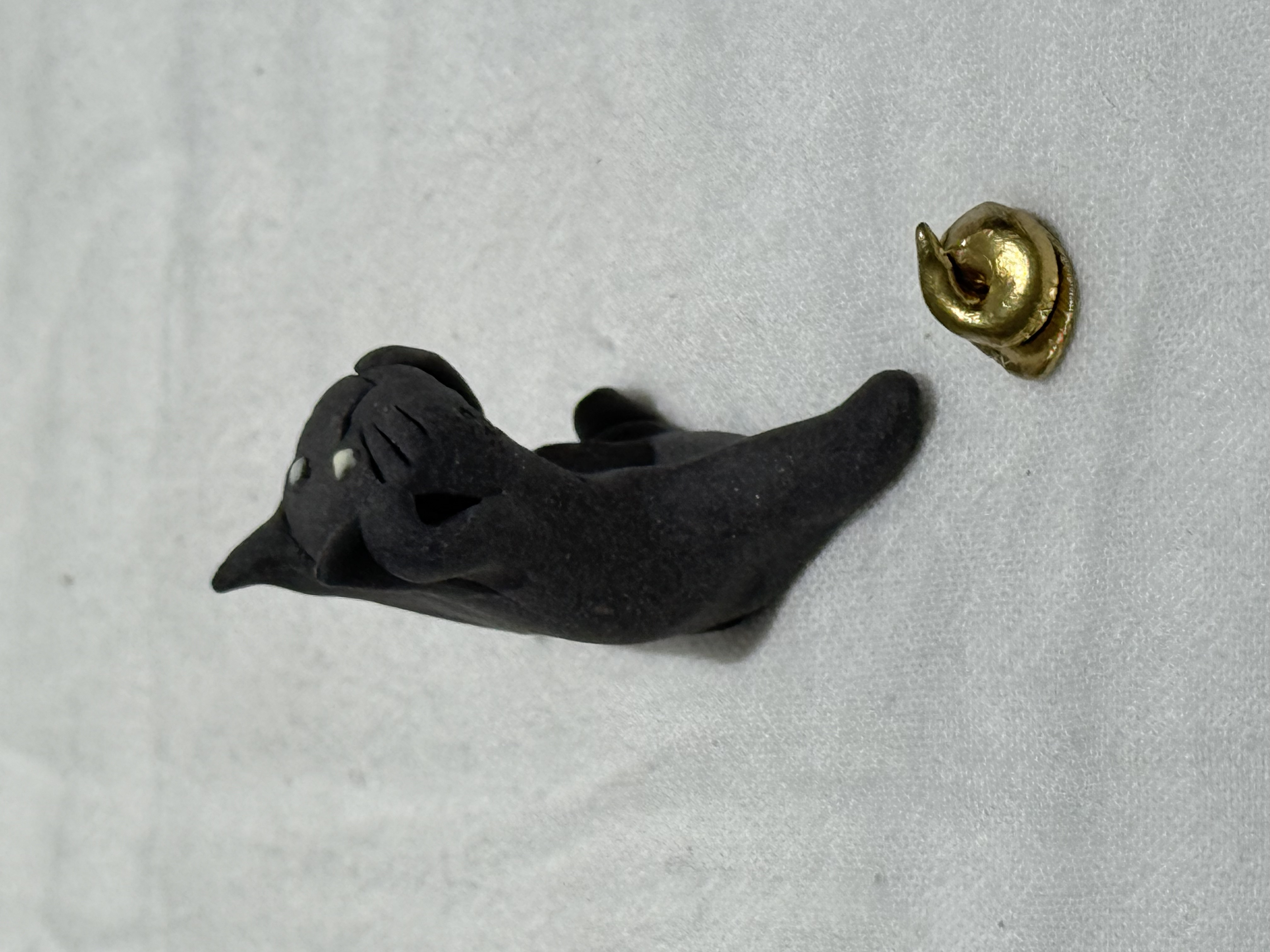 半澤淳子  黑色貓咪擺件 ABCDE款