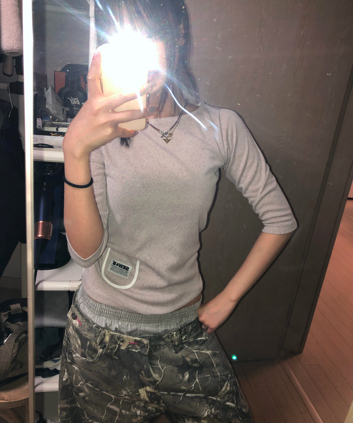 🇰🇷訂購｜SEW-B 26SS｜Semi-crop Dalmatian Boat Neck 3色 