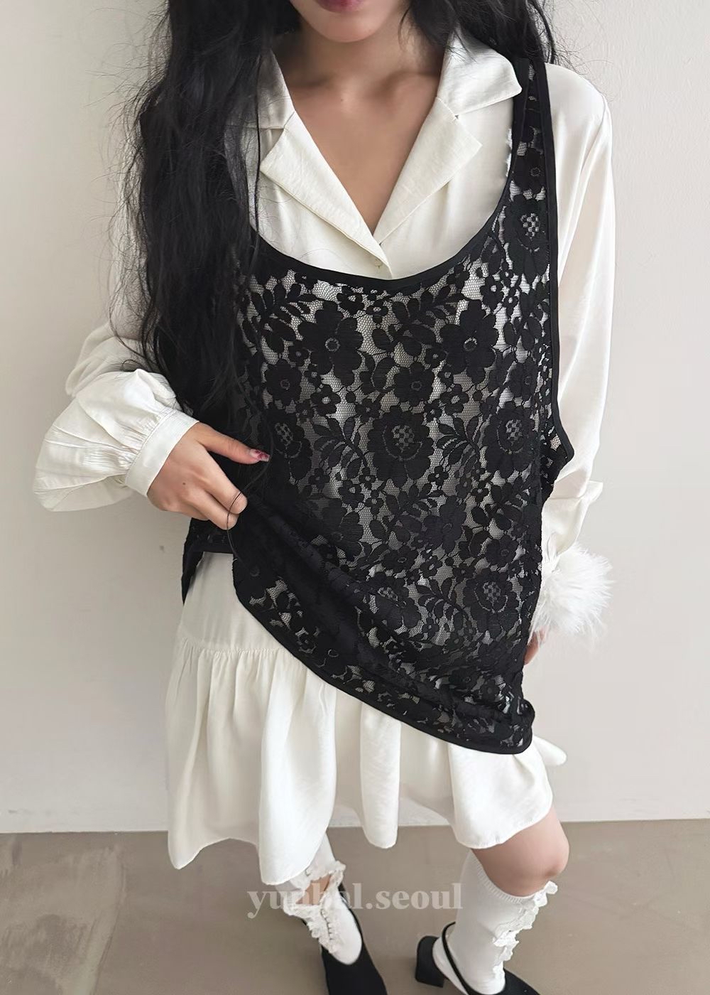 221503 Lace背心one piece