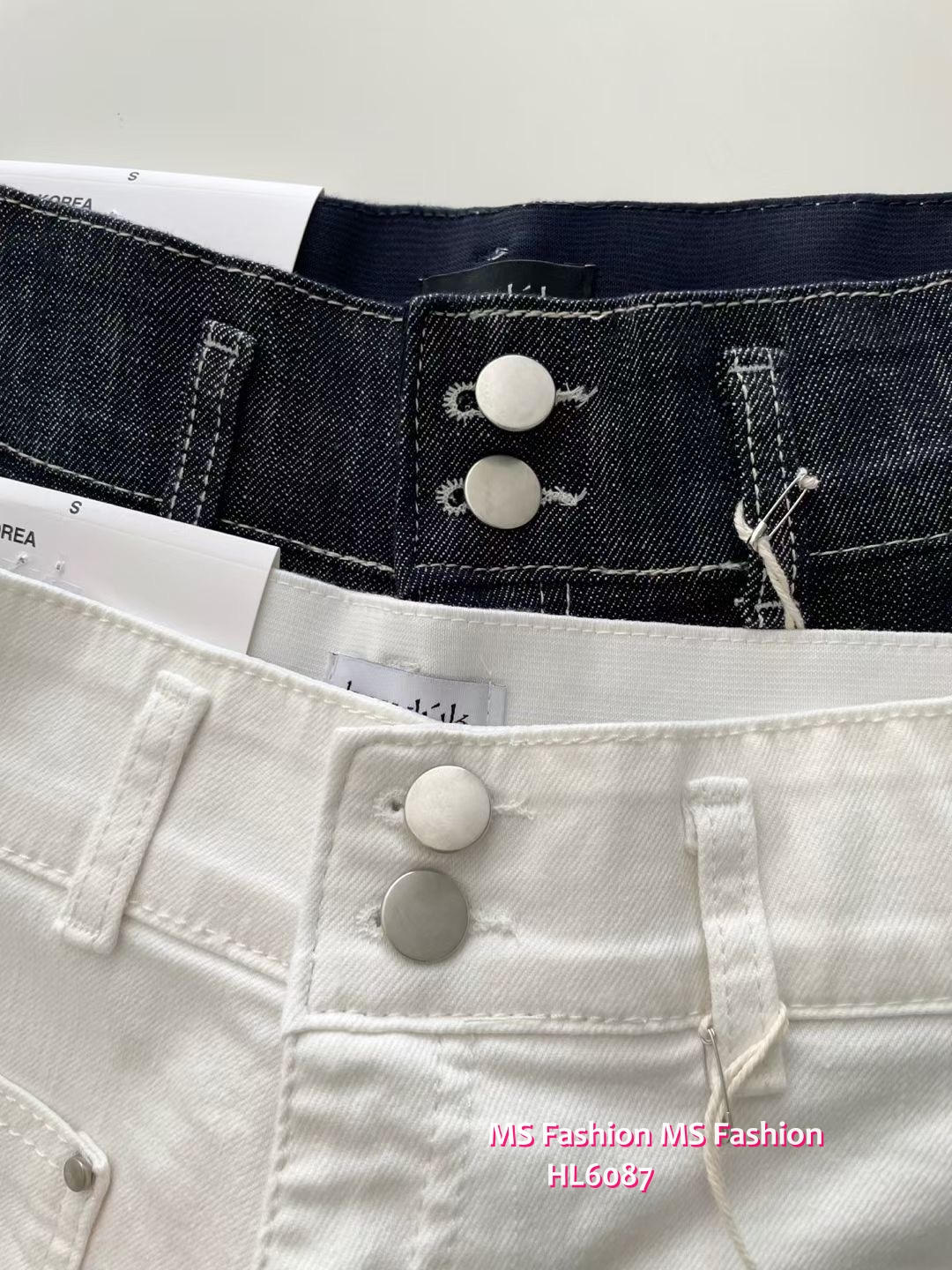 HL6087 韓國🌼Howluk高腰前兩袋短牛